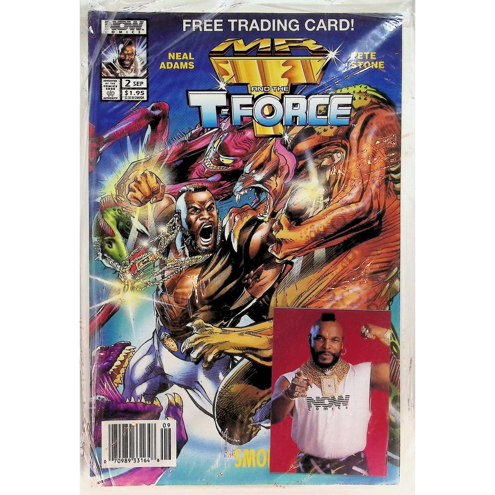 Mr. T and the T-Force‎ #2 Newsstand Neal Adams 1993 Factory Sealed w/ Card